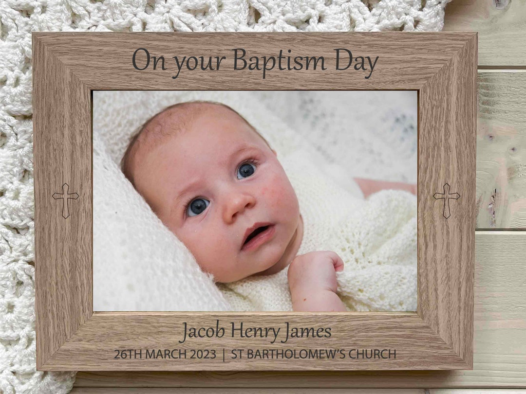 Personalised Baptism Photo Frame Gift, Baptism Picture Frame, Gift for Goddaughter, Gift for