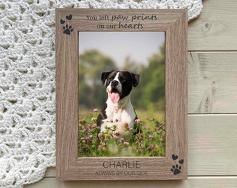 Personalised Dog Memorial Photo Frame, Cat Memorial Picture Frame, Pet Memorial Gift, Pet Remembrance Keepsake Gift, 5x7 or 6x4