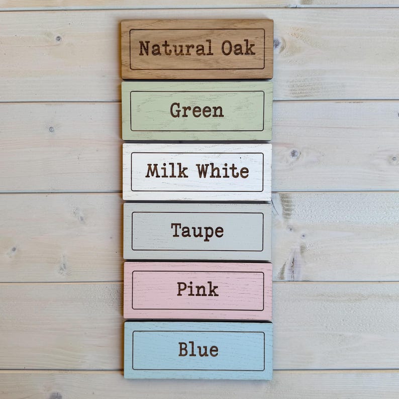 colours for personalised signs