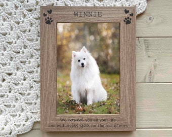 Personalised Dog Memorial Photo Frame, Cat Memorial Picture Frame, Pet Memorial Gift, Pet Remembrance Keepsake Gift, 5x7 or 6x4
