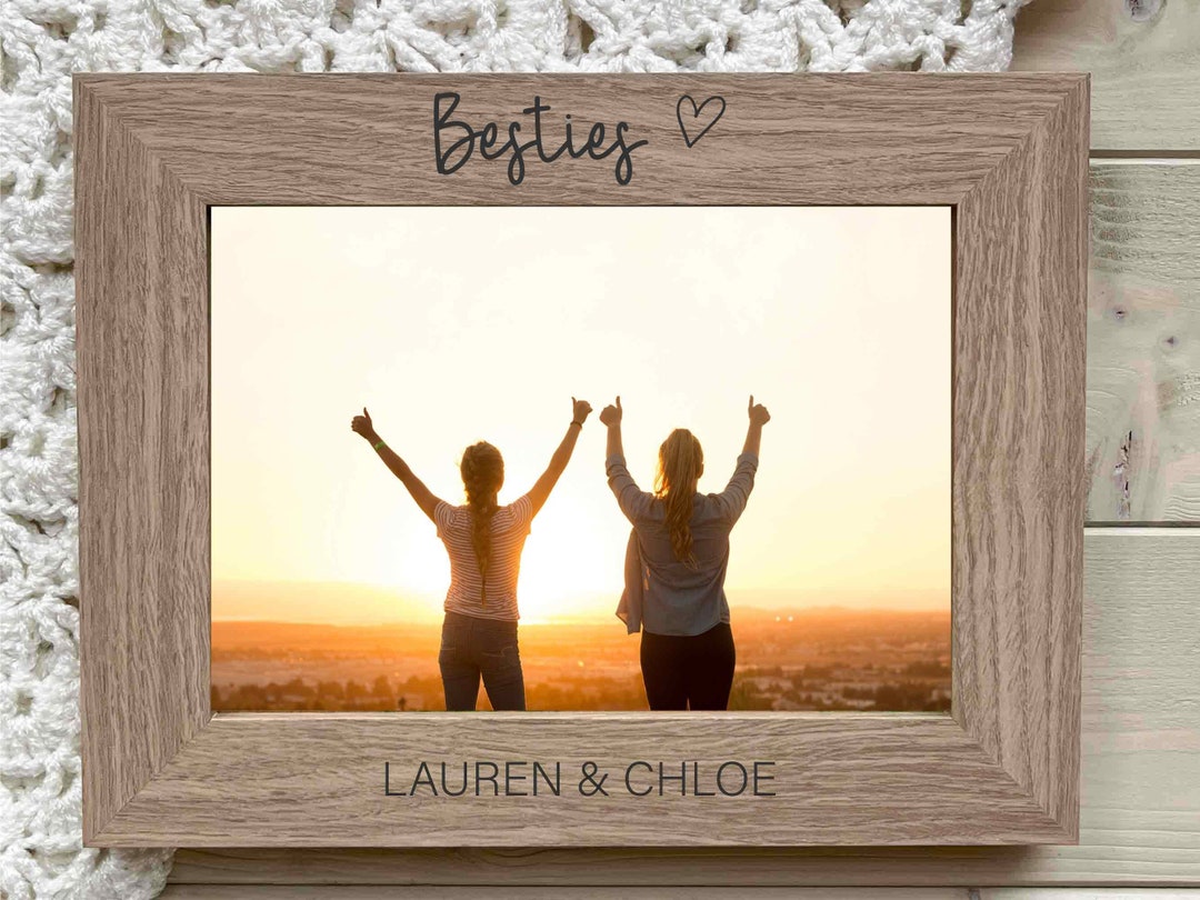 Best Friends Photo Frame Personalised Friendship Photo Frame Etsy