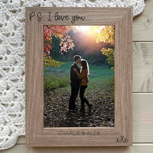 Personalised I Love You Photo Frame, Valentines Gift, Anniversary Gift, Couples Picture Frame, Boyfriend Gift, Girlfriend Gift, 5x7 or 6x4