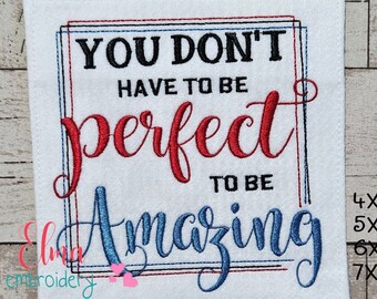 Motivational Saying Machine Embroidery Design – Fill Stitch (Digital Download)