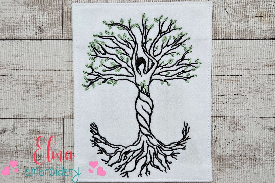 Mother Nature Tree Embroidery Design (digital Download) - Etsy