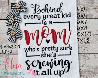 Mom/Mum Sayings Machine Embroidery Design – Mother's Day (Digital Download)