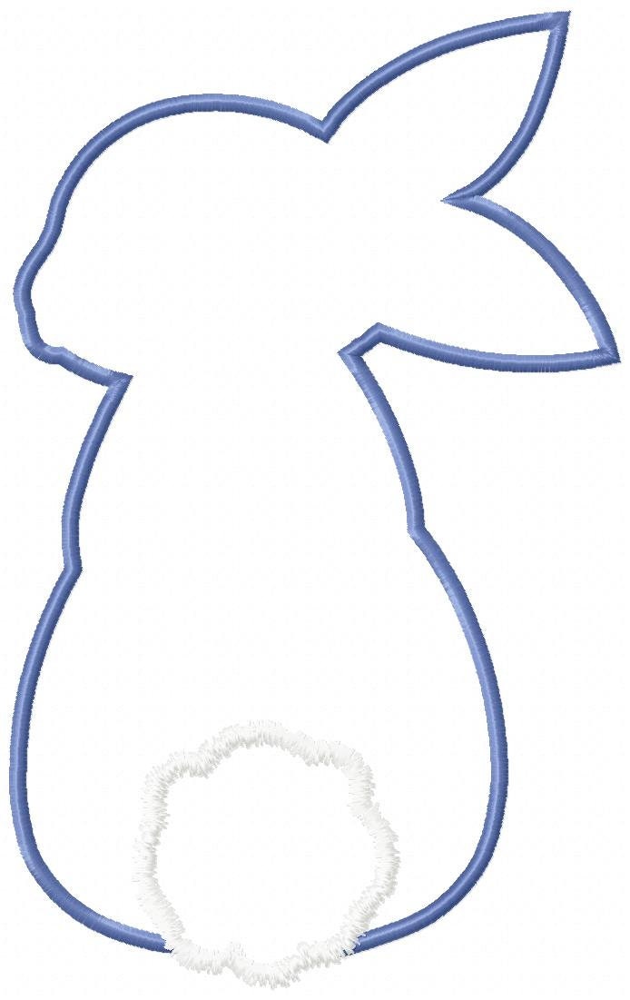Ostern Hase Silhouette Maschine Stickerei Design | Etsy