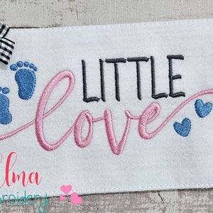 Newborn Little Love Fill Stitch Machine Embroidery Design (Digital Download)