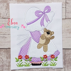 Moon and Stars - Fill Stitch Embroidery Design - 4x4 5x4 5x7