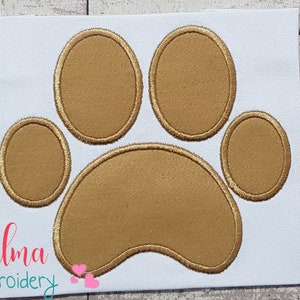 Animal Paw Print Machine Embroidery Design (4x4 5x5 6x6 7x7) (Digital Download)