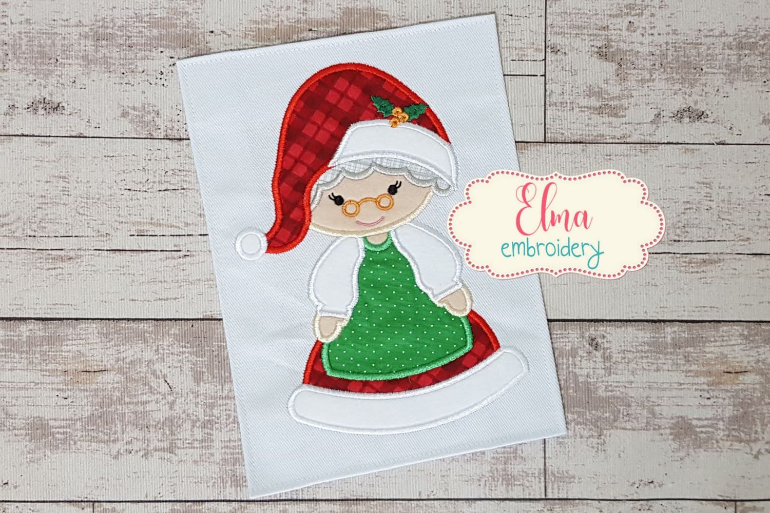 Mrs claus applique embroidery design 5x4 5x7 5x8 6x10  etsy Mrs claus applique embroidery design 5x4 5x7 5x8 6x10  etsy