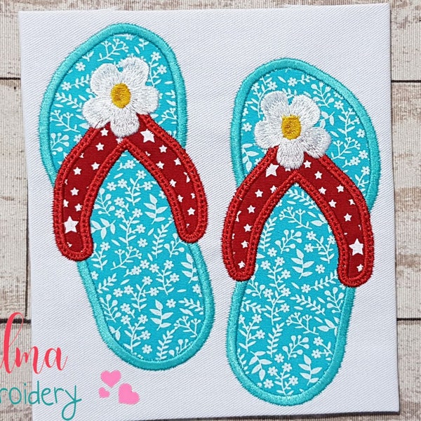 Flower Flip Flops - Etsy