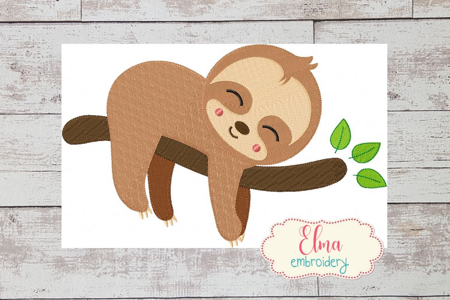 Baby sloth sleeping tree machine embroidery design fill  etsy Baby sloth sleeping tree machine embroidery design fill  etsy