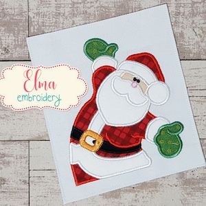 Santa Claus - Applique embroidery design - 4x4 5x4 5x5 6x6 7x7 - Christmas Embroidery - Machine Embroidery Design - 04