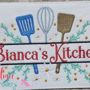 Kitchenware Split Embroidery Design: Fill Stitch (Digital Download)