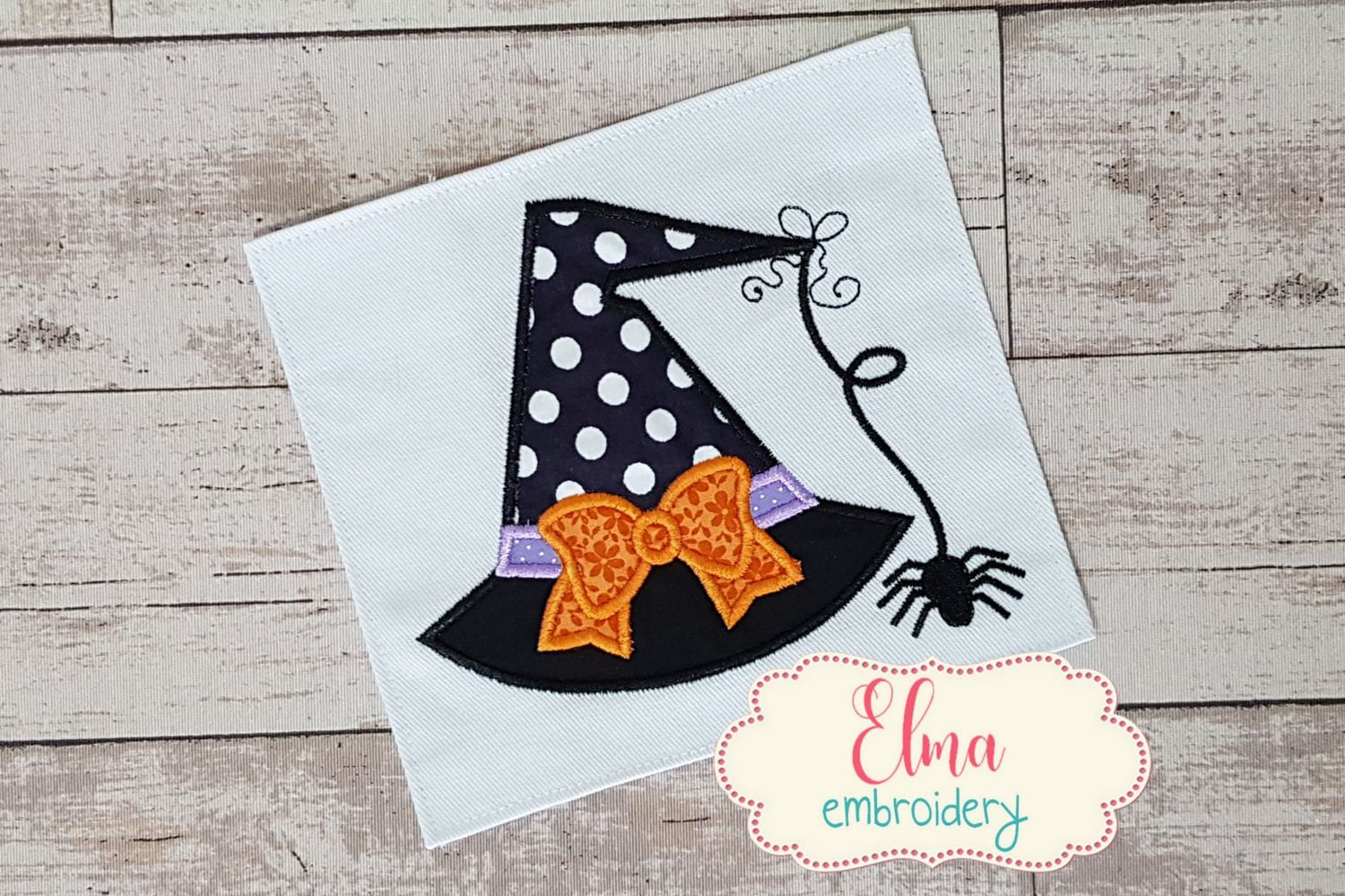 Witch Hat Applique embroidery design 4x4 5x5 6x6 7x7 Etsy
