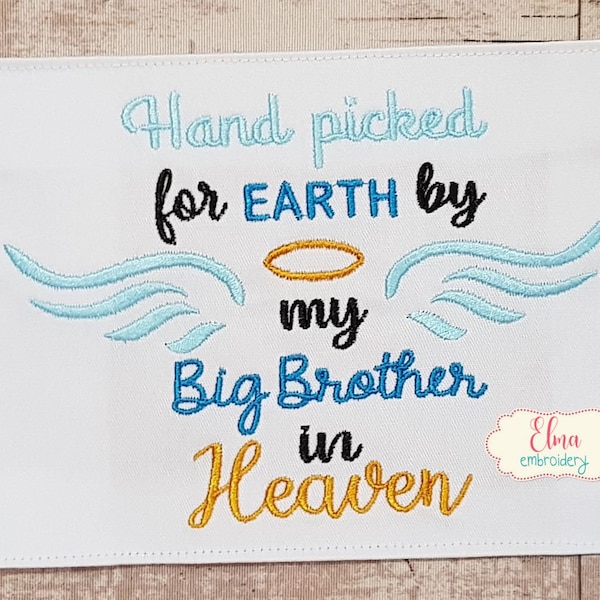 Handpicked for Earth by My Brother in Heaven Embroidery - Etsy