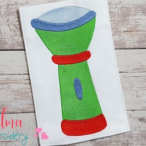 Flash Light - Fill Stitch Embroidery Design - 4x4 5x4 5x7 5x8 6x10 7x12 - Machine Embroidery Design - Camping Flash Light embroidery