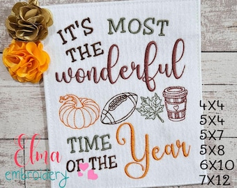Diseño de bordado de otoño – Puntada de boceto "La mayor parte del tiempo" (Descarga digital)