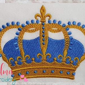 Royal Crown - Fill Stitch - 3x3 4x4 5x4 - Machine Embroidery Design - King Embroidery - Crown Embrooidery - Prince Embroidery - Queen Design
