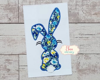 Easter Bunny Silhouette - Machine Embroidery Design - Applique Embroidery - Animal Embroidery Design - 4x4 5x4 5x7 5x8 6x10 7x12