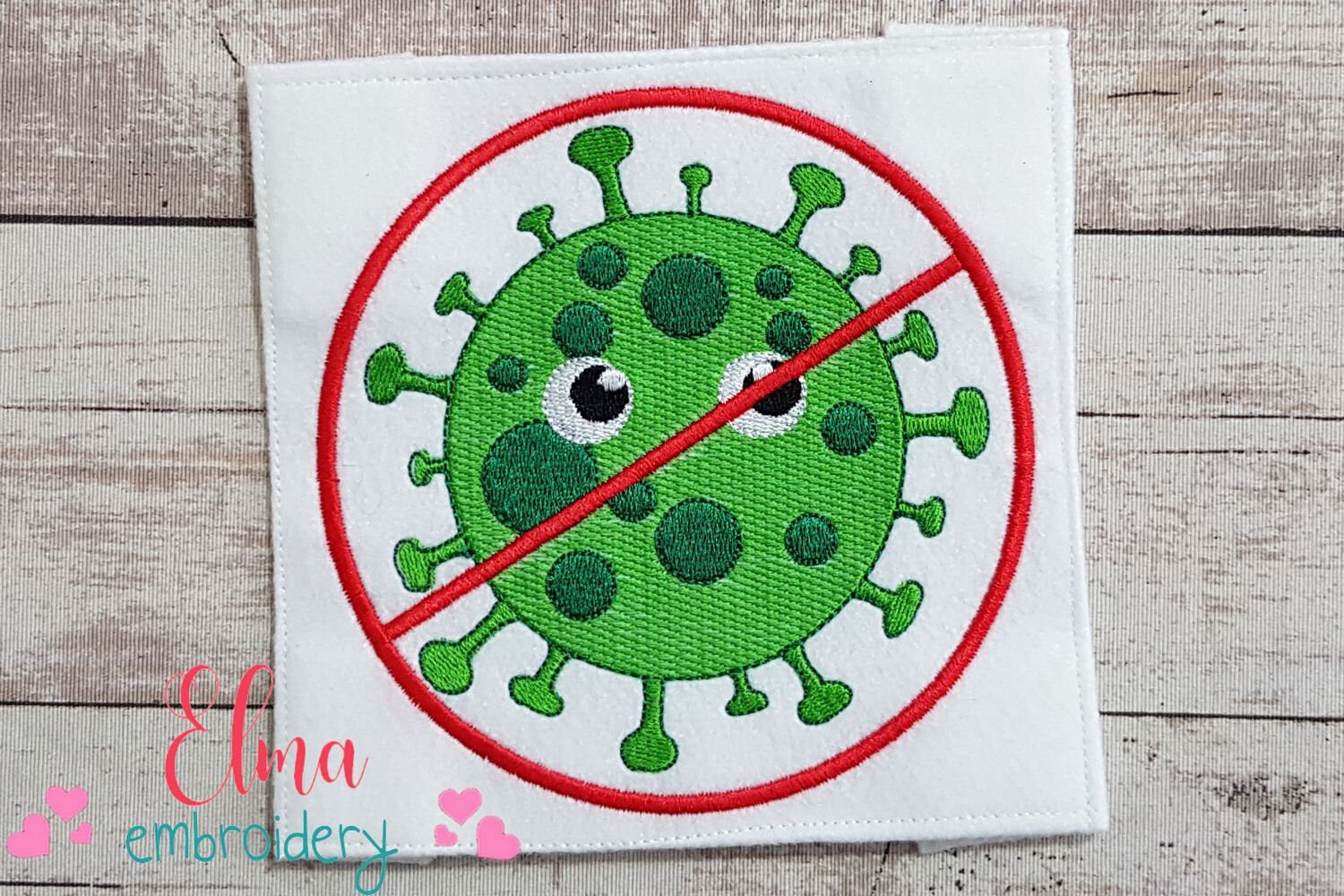 Virus Embroidery - Etsy