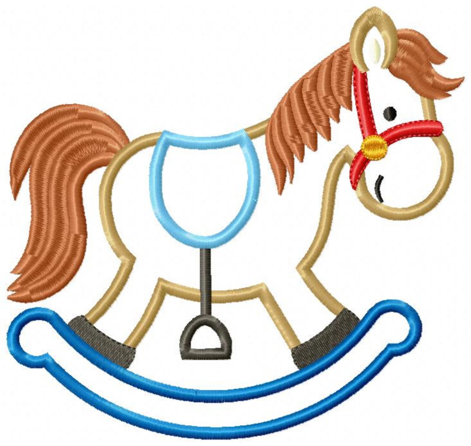 Wooden rocking horse machine embroidery design applique  etsy Wooden rocking horse machine embroidery design applique  etsy