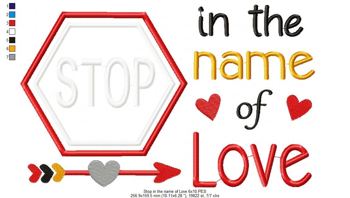 Stop In The Name Of Love Sign
