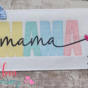 Mama -  5x7 5x8 6x10 7x12 - Machine Embroidery Design - Mom Embroidery - Mother&#39;s Day Words Embroidery - Mommy Embroidery - Mama Patterns