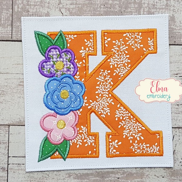 Applique Letter K Etsy