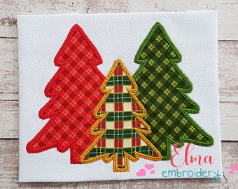 Weihnachtsbaum Schnecke Applikation - Stickdatei für die Stickmaschine (Digitaler Download)