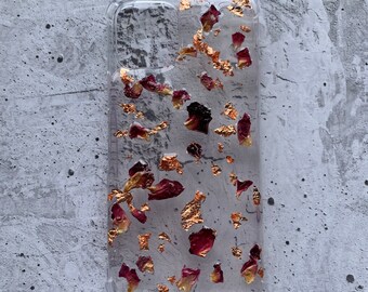 iPhone 12 Pro Rose petal gold phone case