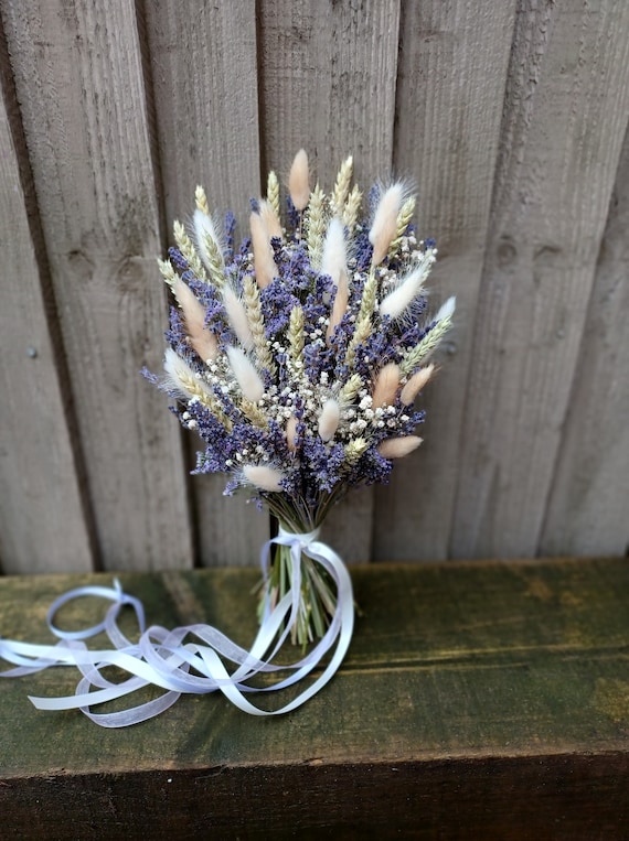 Lavender Rustic dried wedding bouquet | Provence wedding bouquet | Bridal dried bouquet | Bridesmaid bouquet | Flower Girl | Buttonhole