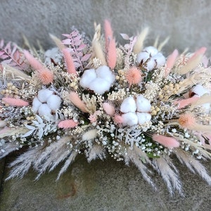 Custom wedding top table centrepiece arrangement |  Dried Flower top table centrepiece |  Dried Flower table decoration