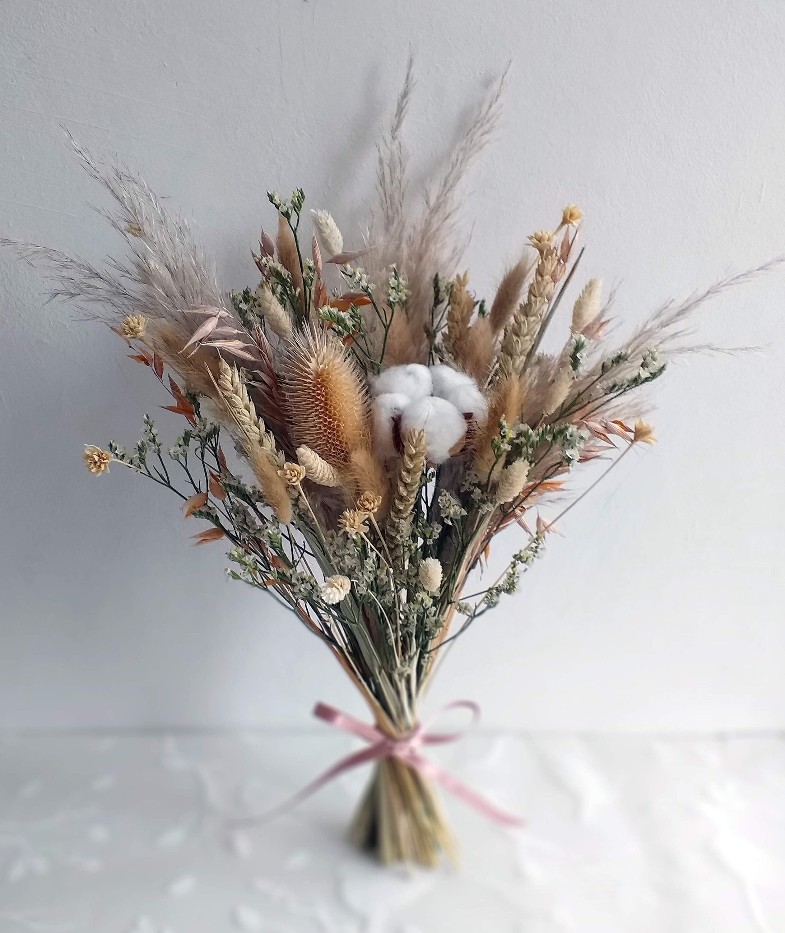 Natural Colour Dried Flower Bouquet Dry Flowers Birthday Etsy UK