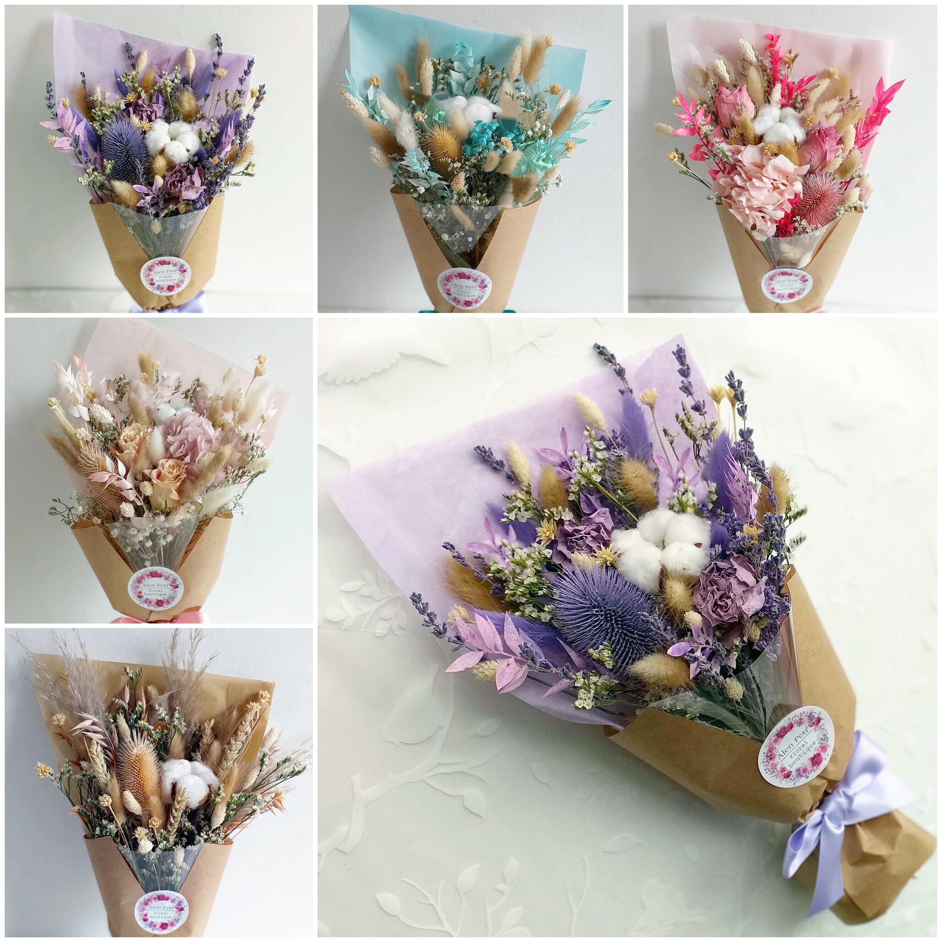 Wholesale Valentine Day Fashion Creative Mini Dried Flower Bouquet