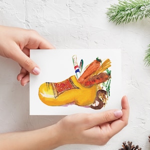Cartão postal de Sinterklaas|Cartões de Sinterklaas| São Pedro| Klompen| Cartão postal do Dia de São Nicolau/Sinterklaas para a escola