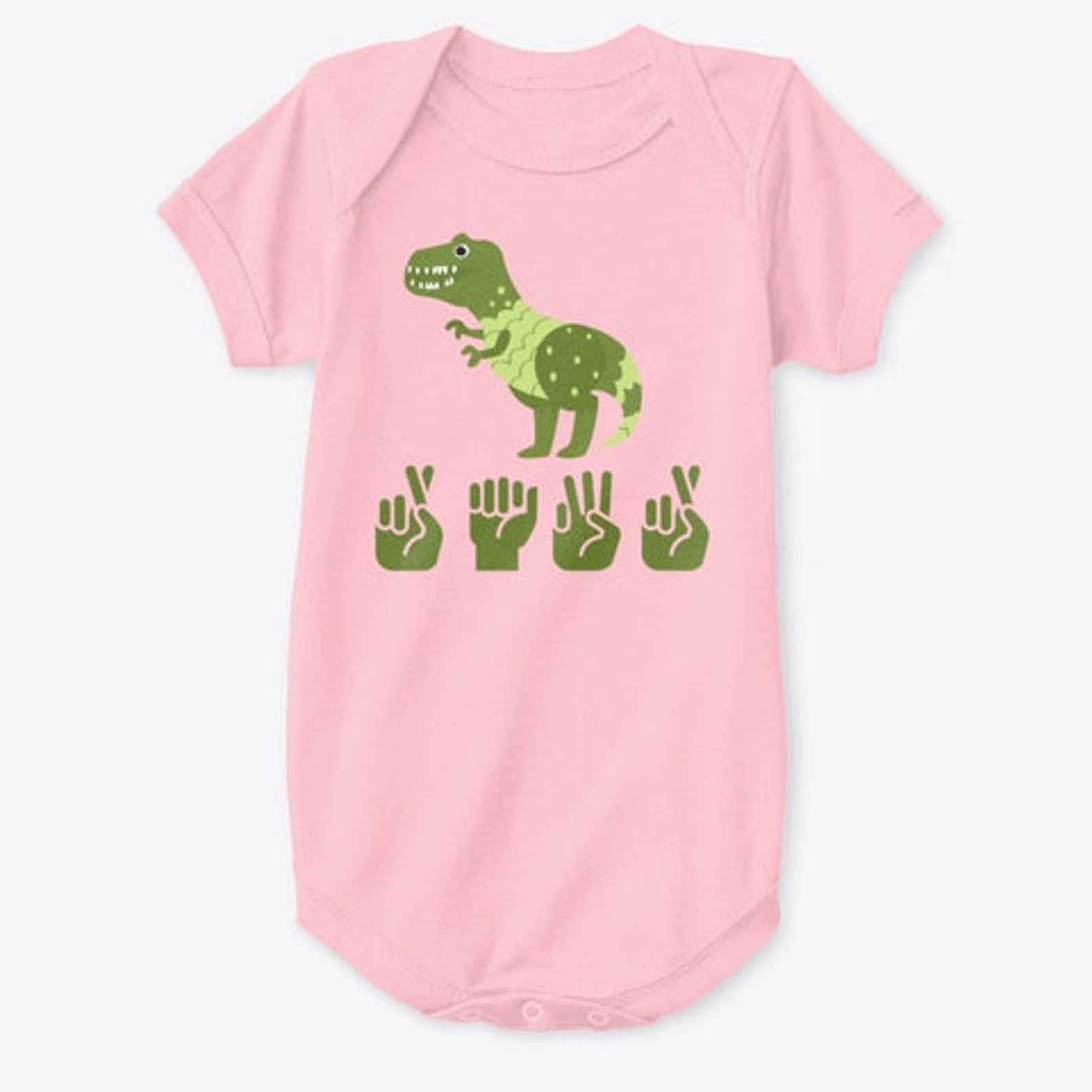 Baby Onesie ASL RAWR Kids Sign Language Dinosaur Trex Etsy