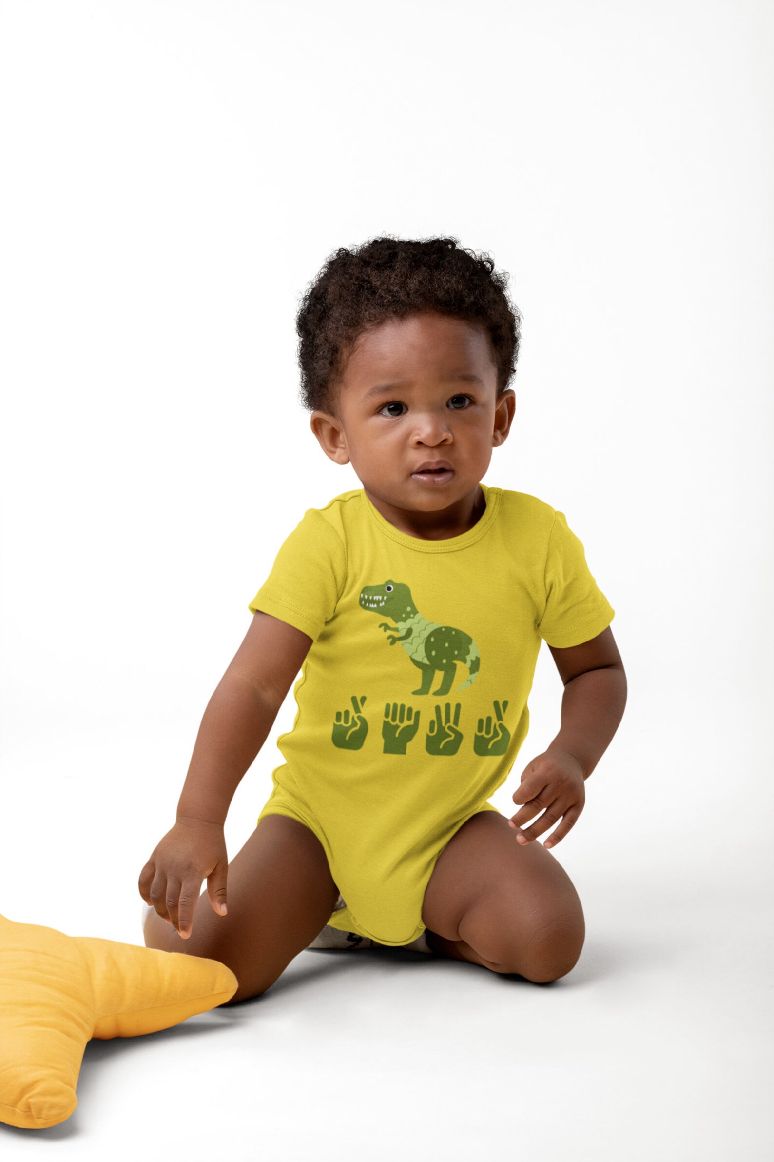 Baby Onesie ASL RAWR Kids Sign Language Dinosaur Trex Etsy