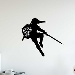 Legend of Zelda Link Wall Decal Vinyl Sticker Nursery Kids Cartoon Bedroom Decor 71(alw)