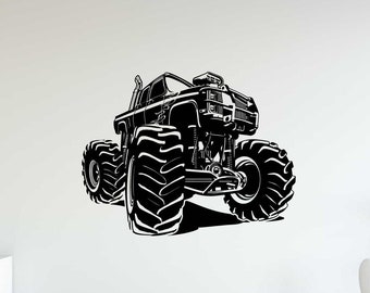 Monstertruck Vinyl Aufkleber Hot Rod Big Foot Aufkleber Schlafzimmer Home Art Decor 72(alw)