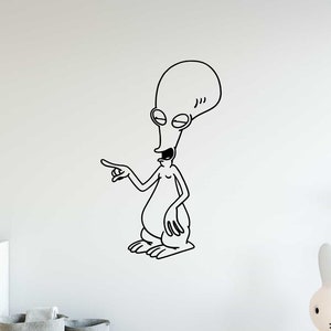 American Dad Roger Wall Decal Vinyl Sticker Smith Family Playroom Kids Home Art Decor 38(alw)