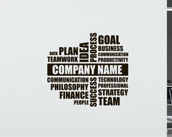 Vinilo decorativo personalizable para pared de oficina, inspirador y motivacional, 131(alw)