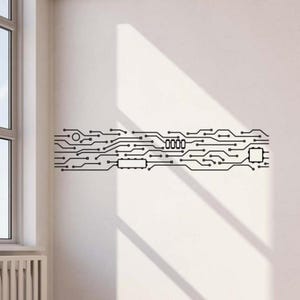 Printed Circuit Board Wall Decal Vinyl Sticker Coding Developer Computer Wall Art Programmer Gift Gamer Decor Sign Technology 2880