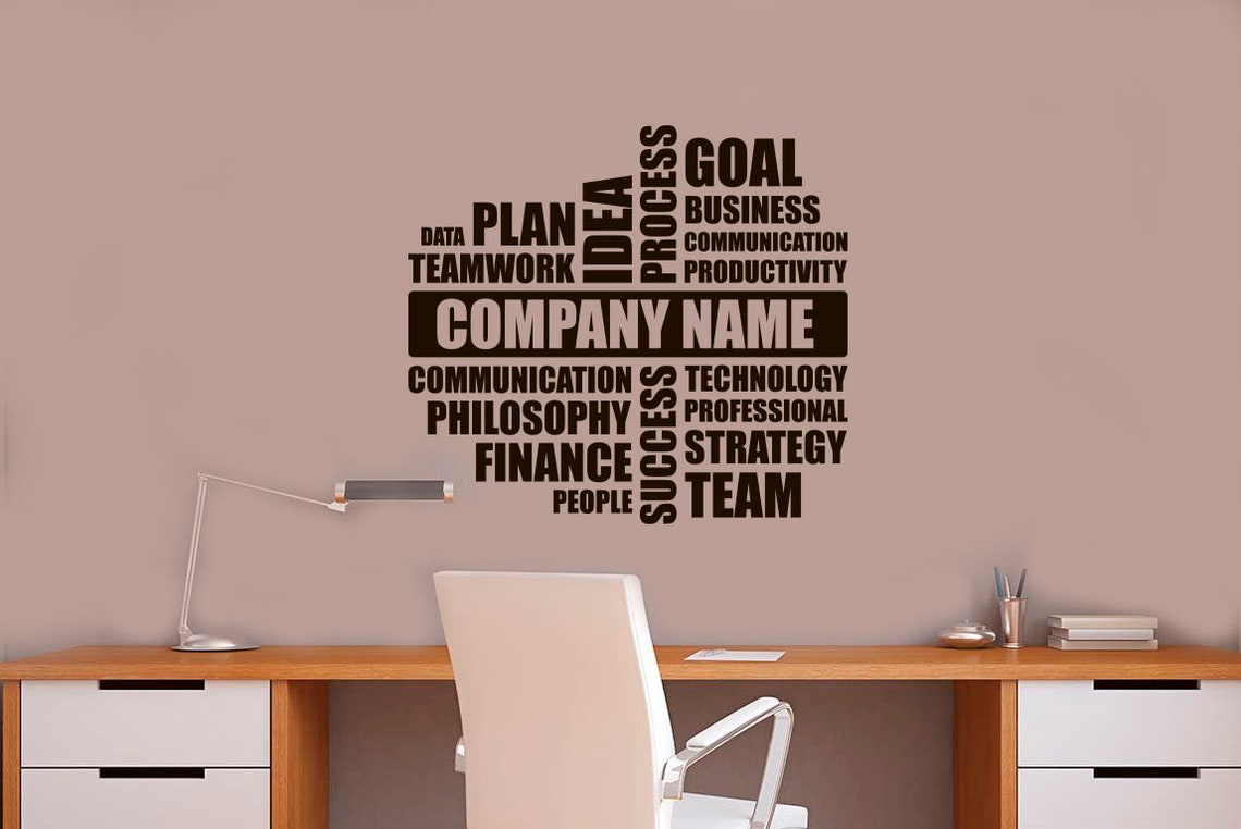 Customizable Office Wall Vinyl Decal Inspirational, Motivational Decor ...