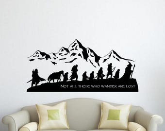 Stipendium Wandtattoo Vinylsticker Nicht alle, die Wander sind verloren Zauberer Wand Kunst Geschenk Magie Dekor Zeichen 3086