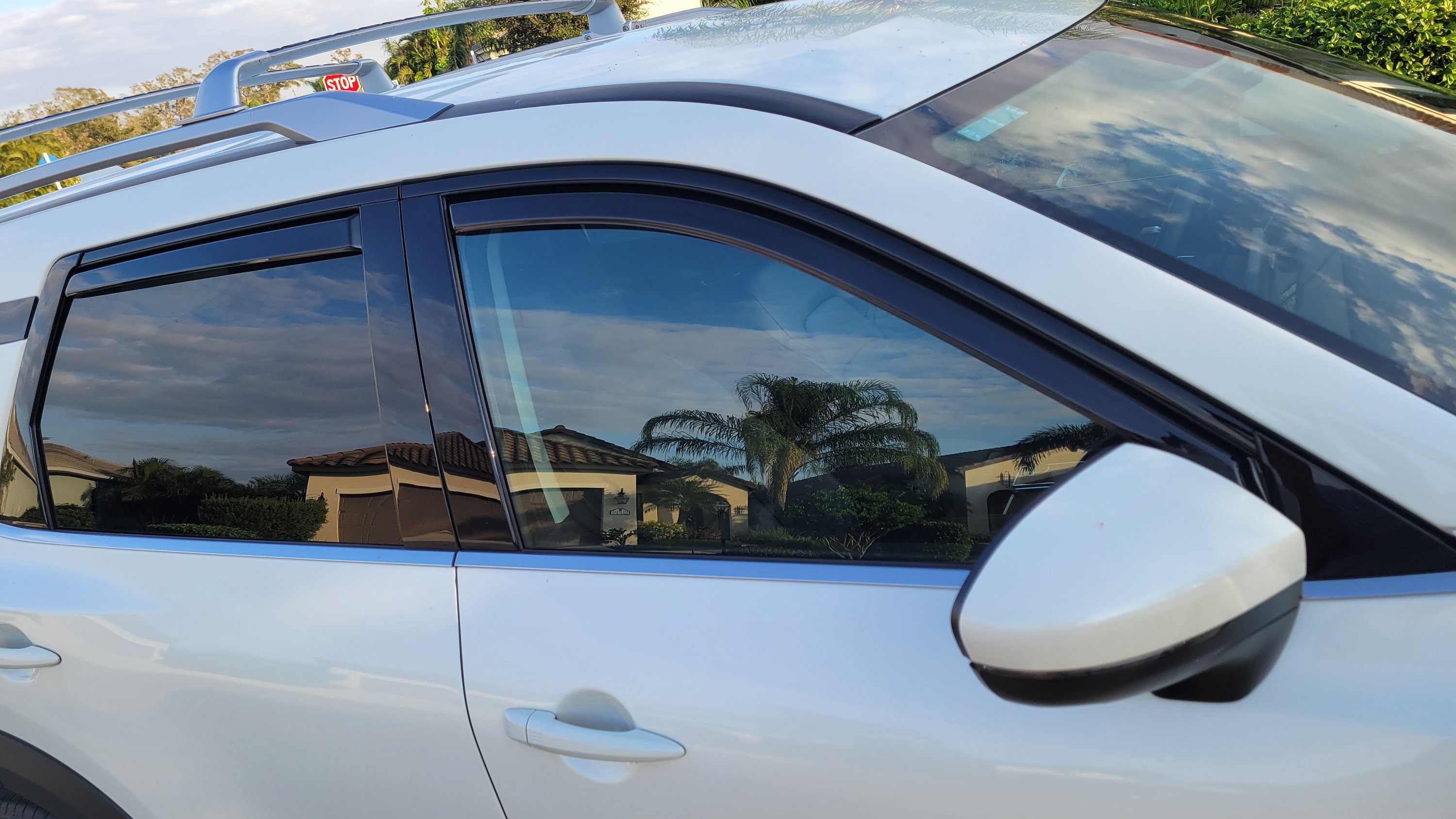 2x Auto-Rückspiegel Regen-Augenbrauen-Zubehör Regenschild Regenschutz  Kohlefaser-Rückspiegel Seitenspiegel für Ford Transit