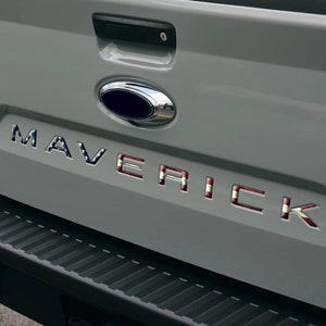 Raised Tailgate Decals Stickers Insert Letters Compatible with 2021 2022 2023 2024 MAVERICK reflective tailgate letters VINTAGE REFLEC. FLAG