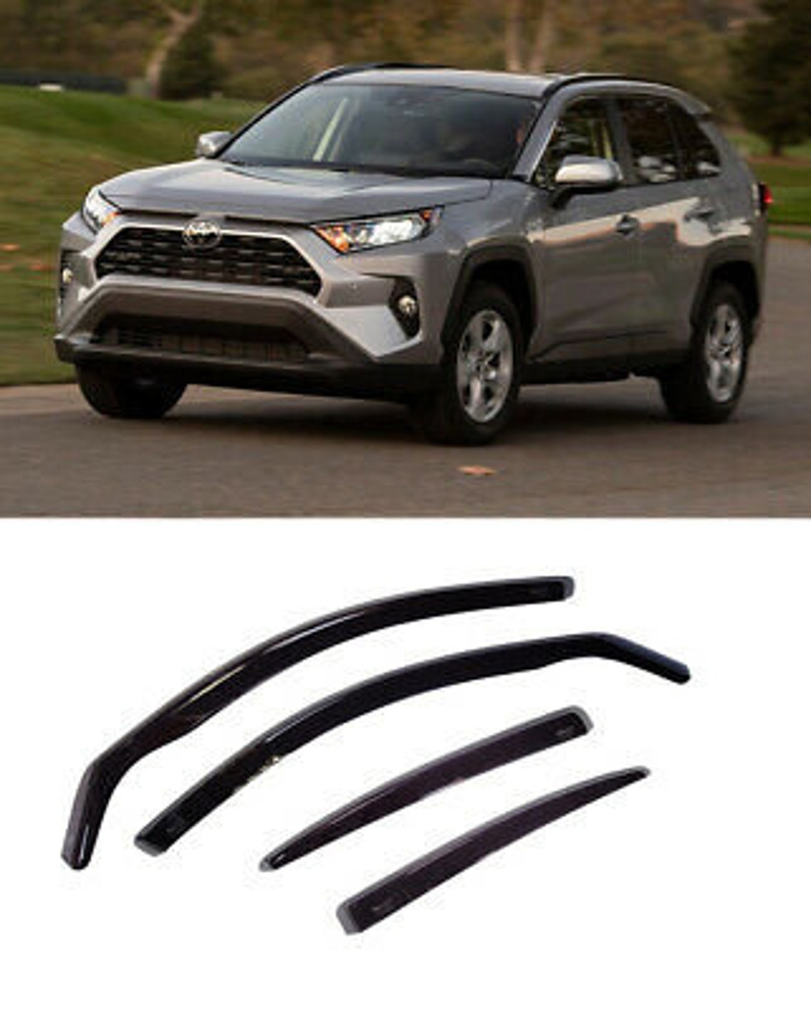 For TOYOTA RAV4 2018 2019 2020 2021 window visors sun rain Etsy