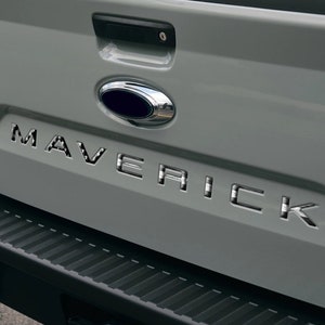 Raised Tailgate Decals Stickers Insert Letters Compatible with 2021 2022 2023 2024 MAVERICK reflective tailgate letters RUSTIC BLACK REFLECT