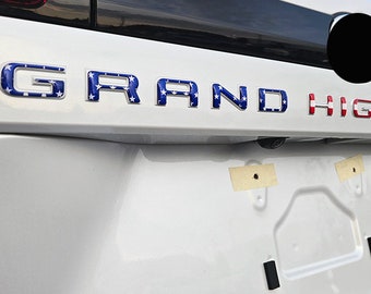 Raised Reflective Decals Stickers Insert Letters Compatible with 2024 2025 GRAND HIGHLANDER